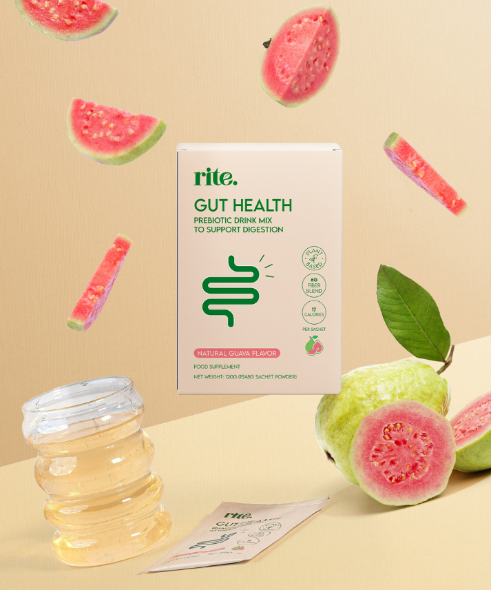 GUT HEALTH GUAVA Prebiotic drink mix - box - 15 sachets of 8g