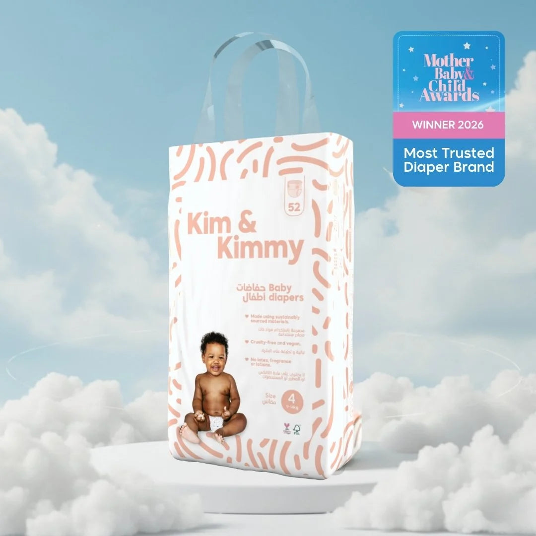 Kim & Kimmy Size 4 Diapers, 9 - 14kg, qty 52