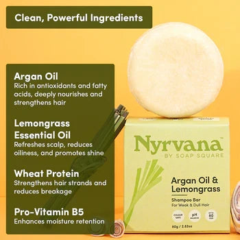 Argan Oil & Lemongrass Shampoo Bar
