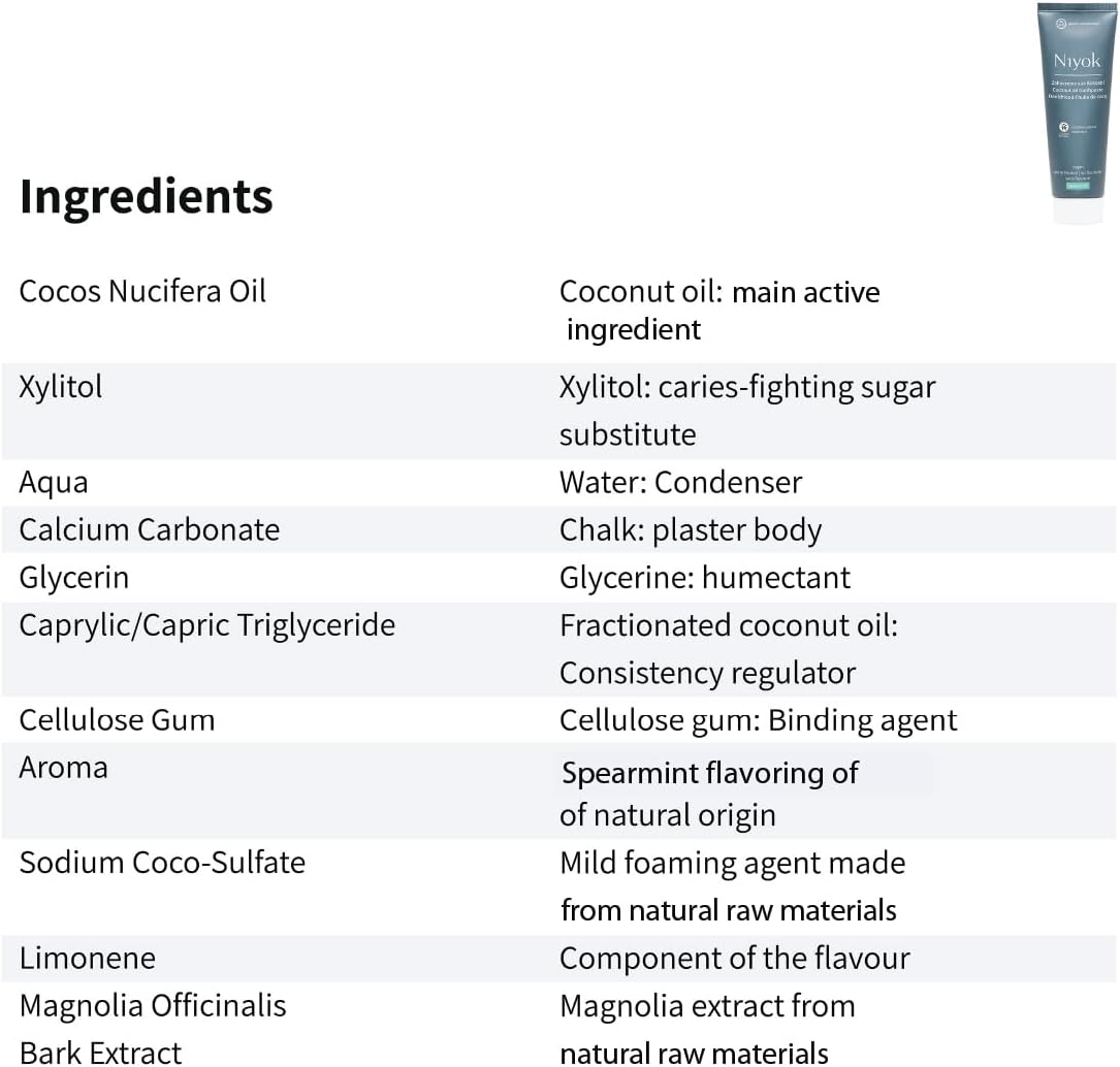 Niyok Toothpaste From Coconut Oil - Spearmint