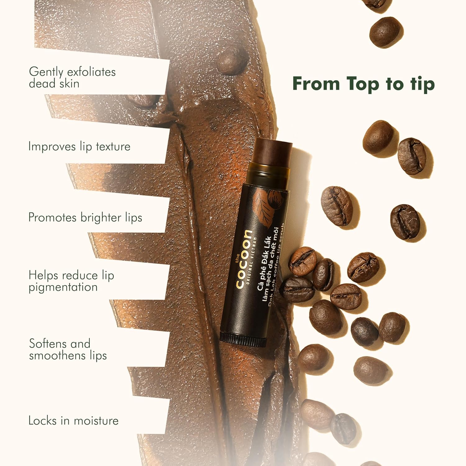The Cocoon-Coffee Lip Scrub 5g