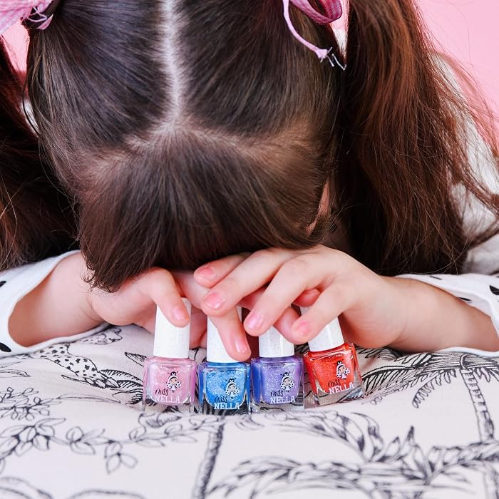 Miss Nella Safari Collection Glitter Nail Polish for Kids