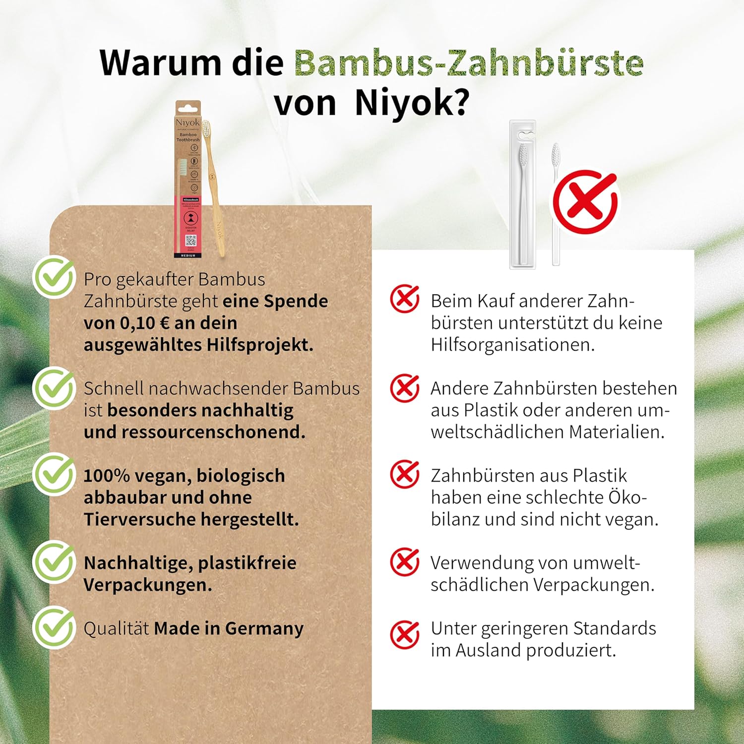 Niyok Bamboo ToothBrush - Disaster Relief