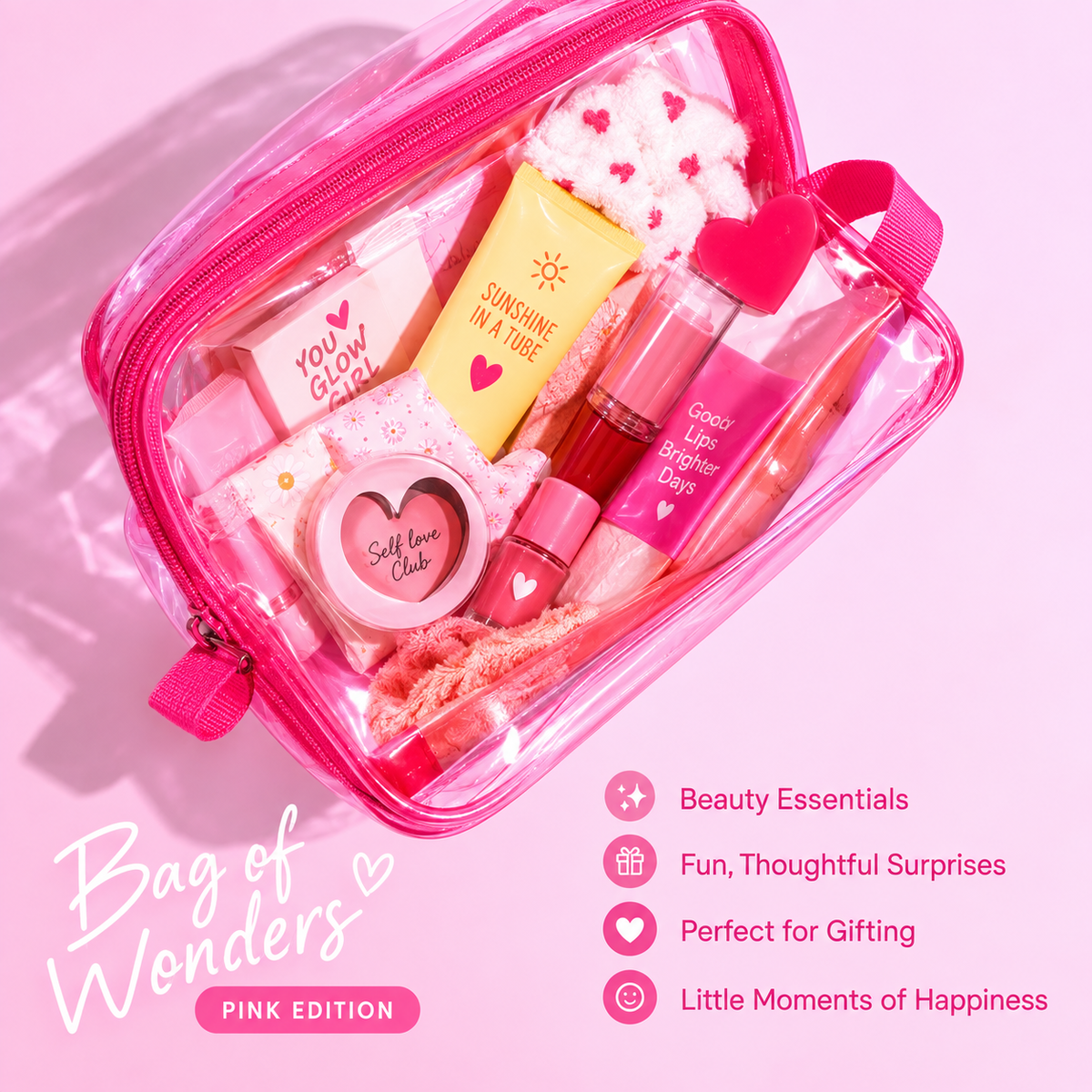 Bag of Wonders Pink Edition colourful surprise bag
