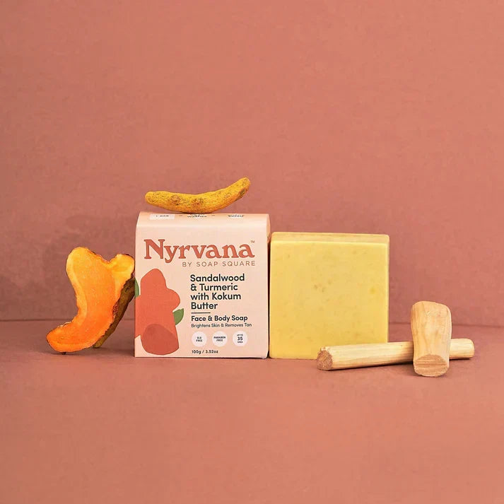 Sandalwood & Turmeric With Kokum Butter Face & Body Soap