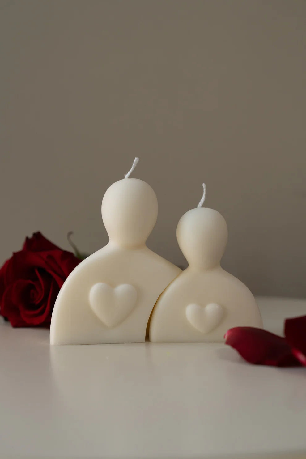 Heart Couples Candle