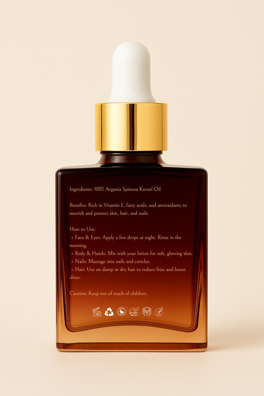 100% pure Cold-pressed Argan Oil 30ml