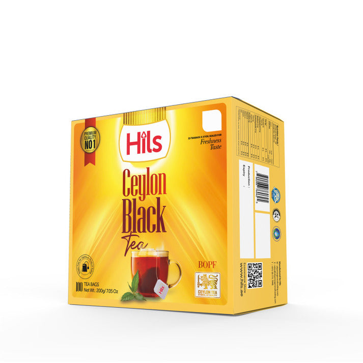 Black Tea 100 Tea Bags – 25x4 aluminum foil sealed packs