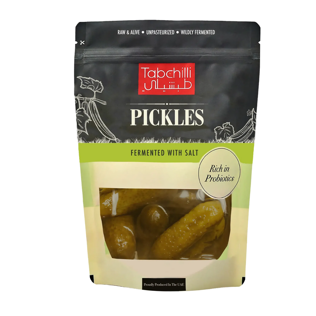 Fermented Pickles 500g – naturally fermented crunchy pickles