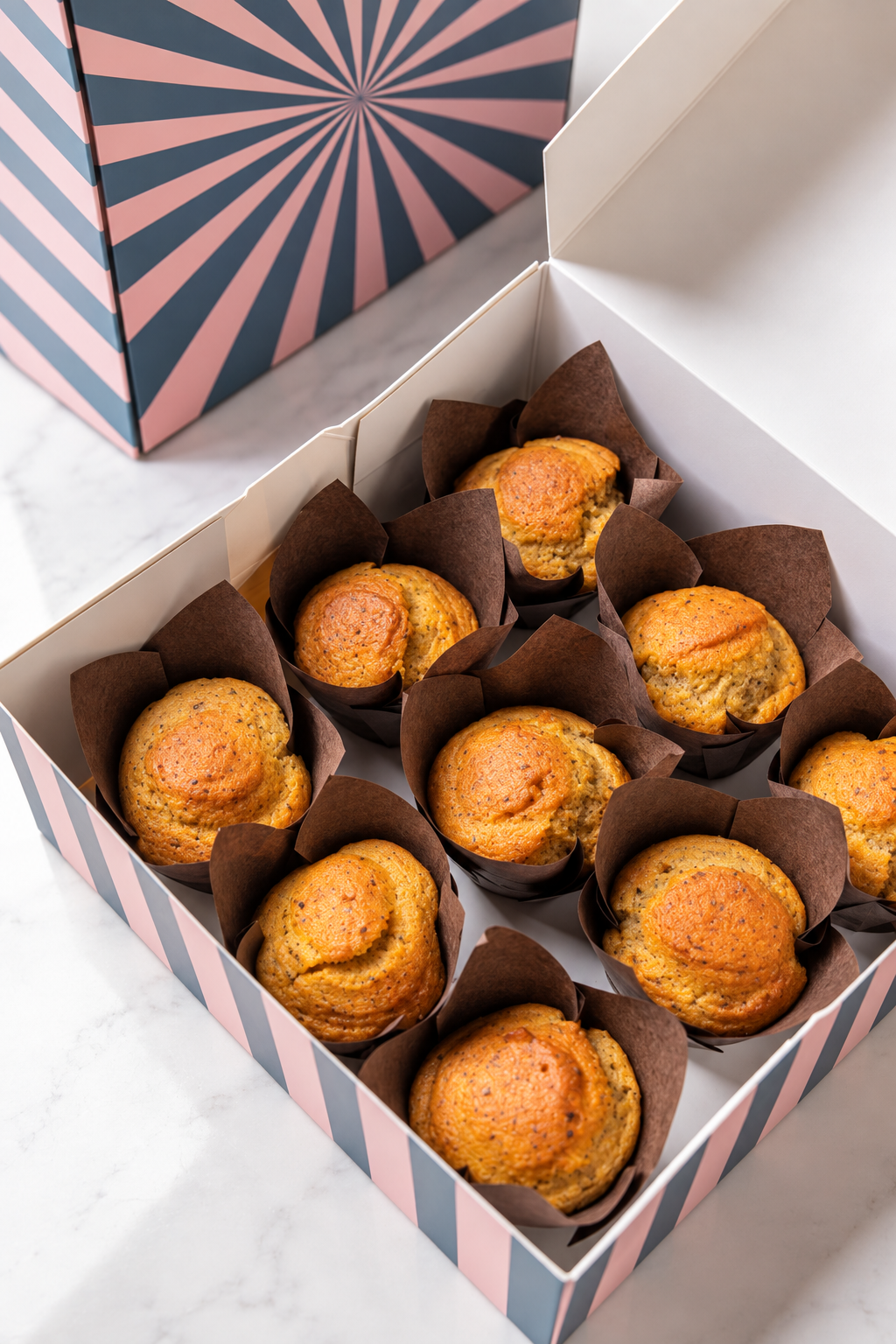 Mini Vanilla Muffins Pack of 9 – soft bite-sized vanilla treats