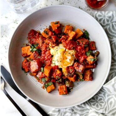 Harissa Sweet Potato Hash