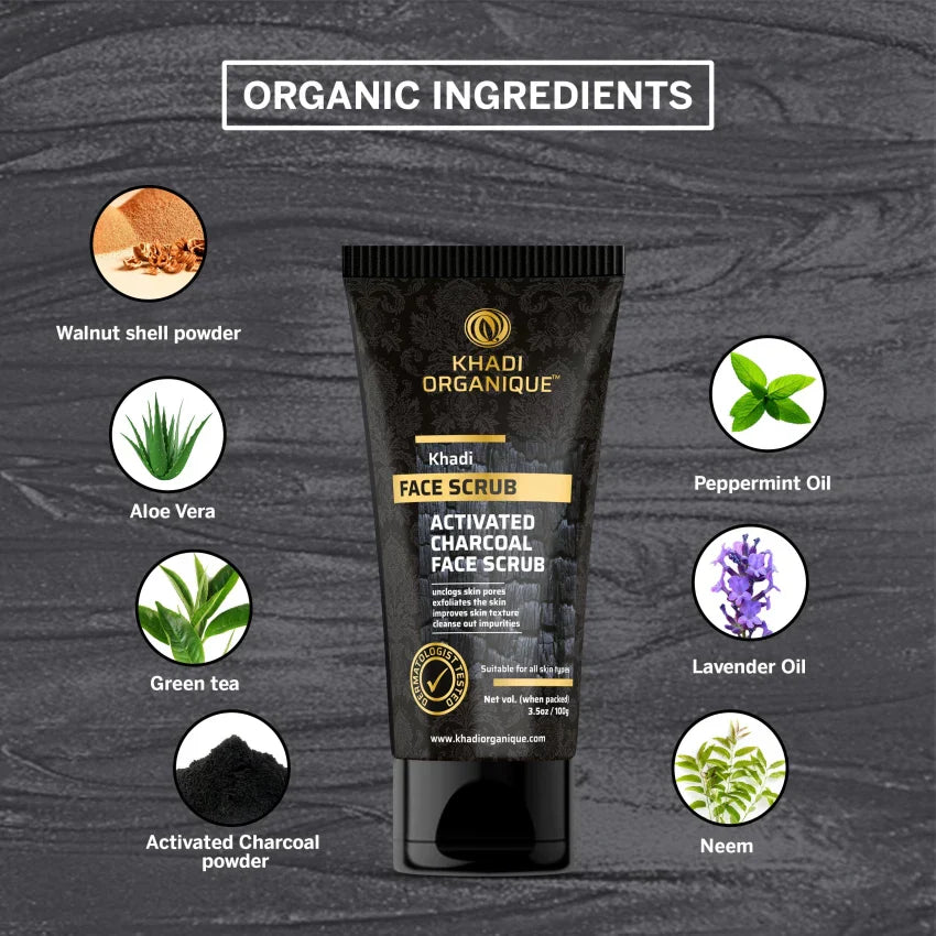 Activated Charcoal Face Scrub 100g