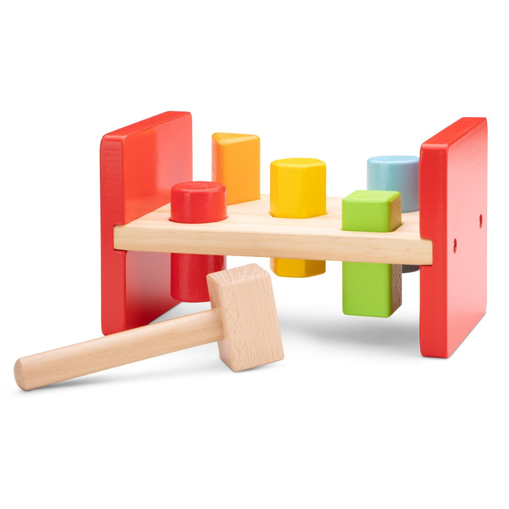 Wooden Hammer Bench for Toddlers – Ages 12 Months+