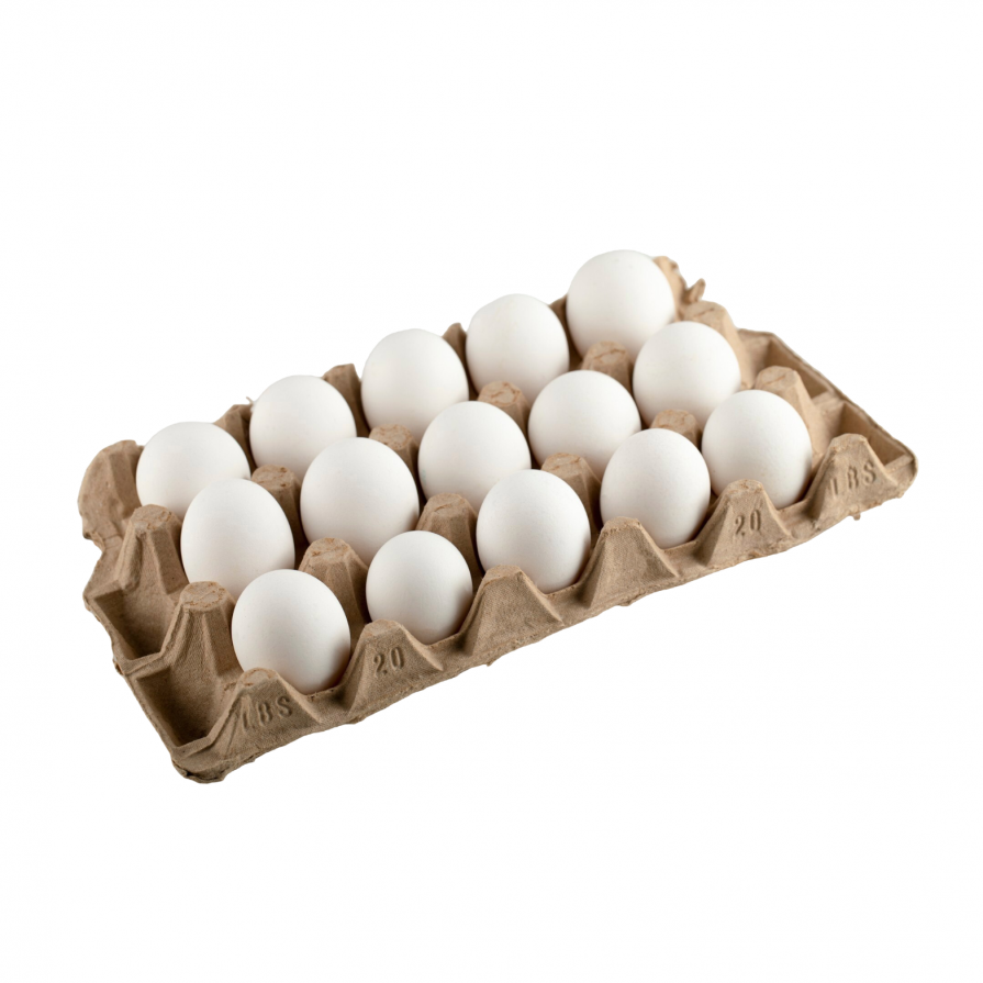 Cage-Free Local Farm Fresh White Eggs – 15 pcs