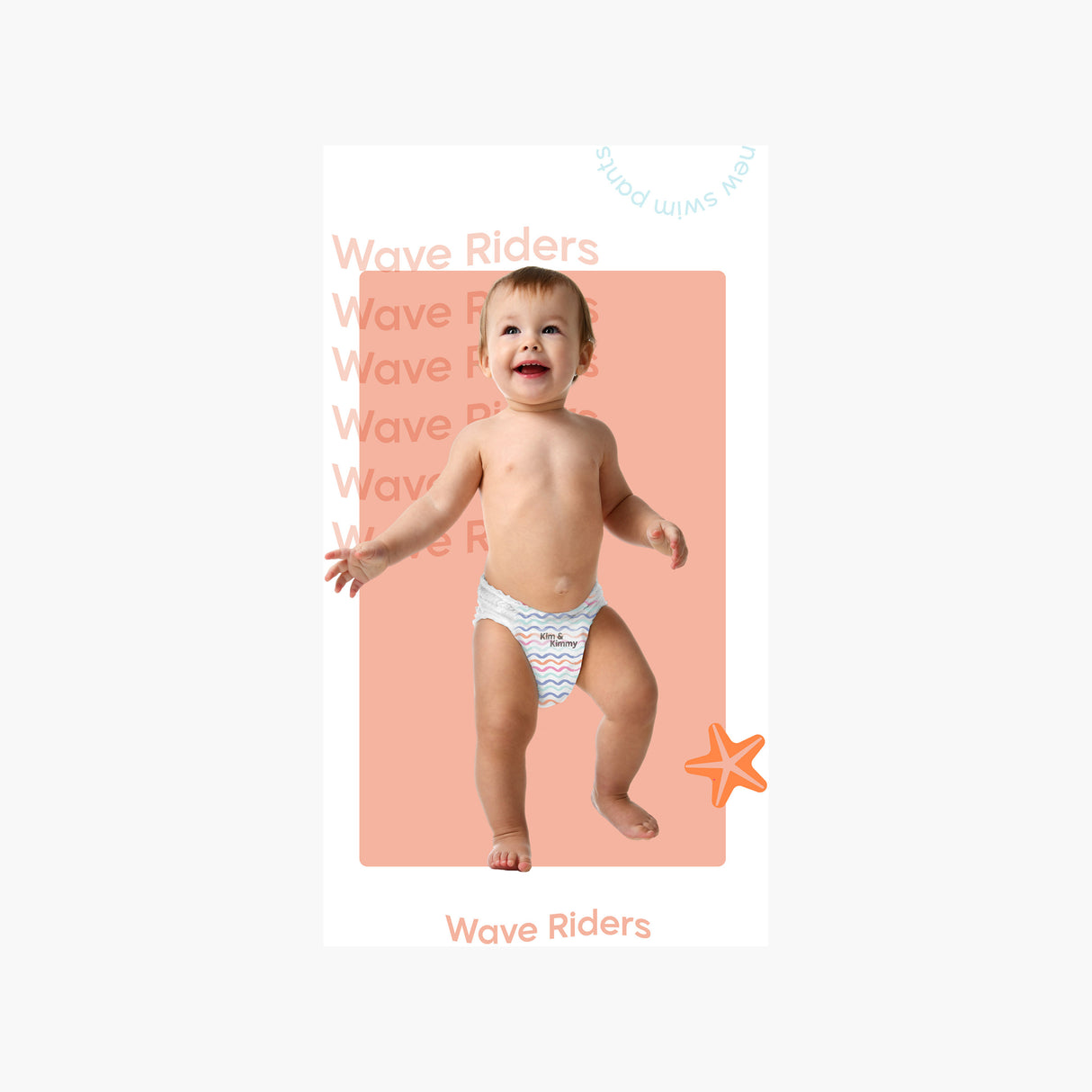Kim & Kimmy Swim Pants - medium,  6-11kg- 15pcs