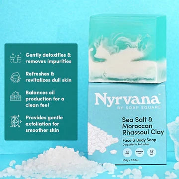 Nyrvana Sea Salt & Moroccan Rhassoul Clay Soap