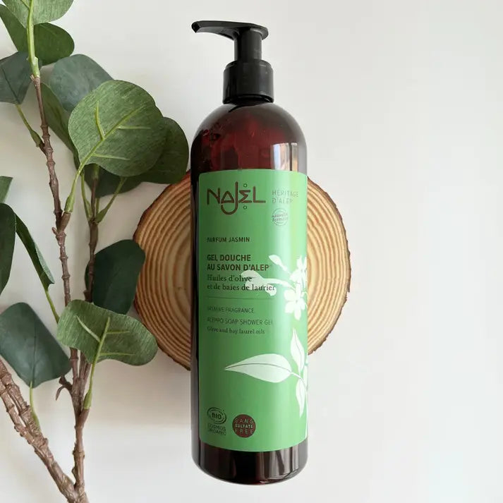 Organic Aleppo Soap Shower Gel - Natural Jasmine 500ml