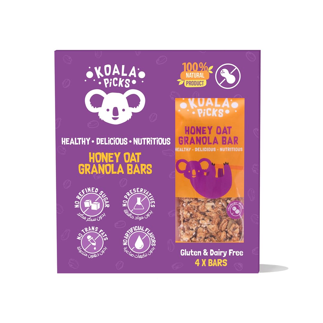 Honey Oat Granola Bars 4 x bars