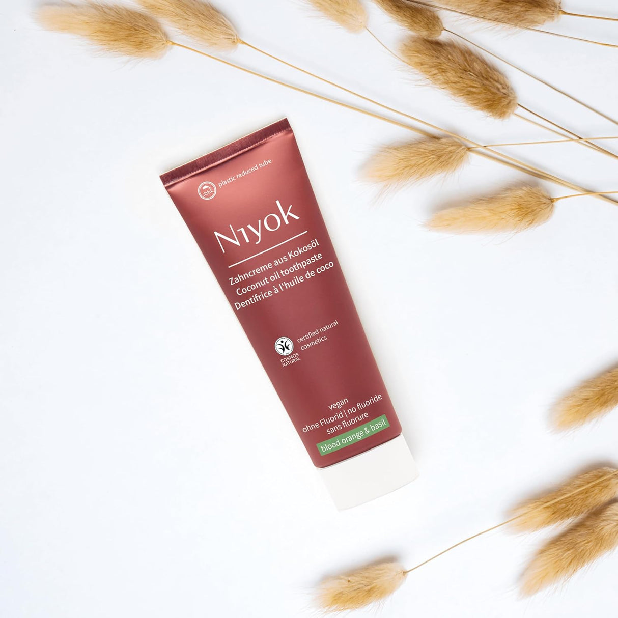 Niyok Coconut Oil Toothpaste - Blood Orange And Basil