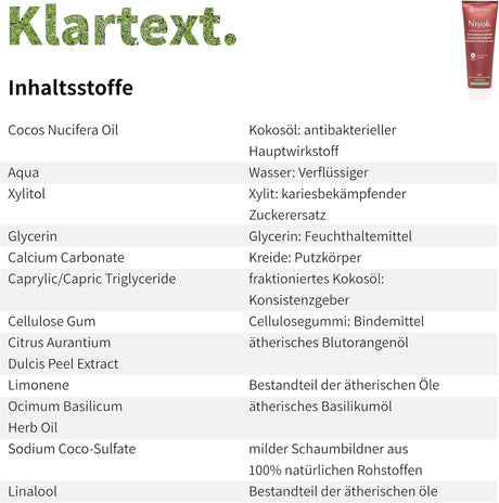 Niyok Coconut Oil Toothpaste - Blood Orange And Basil