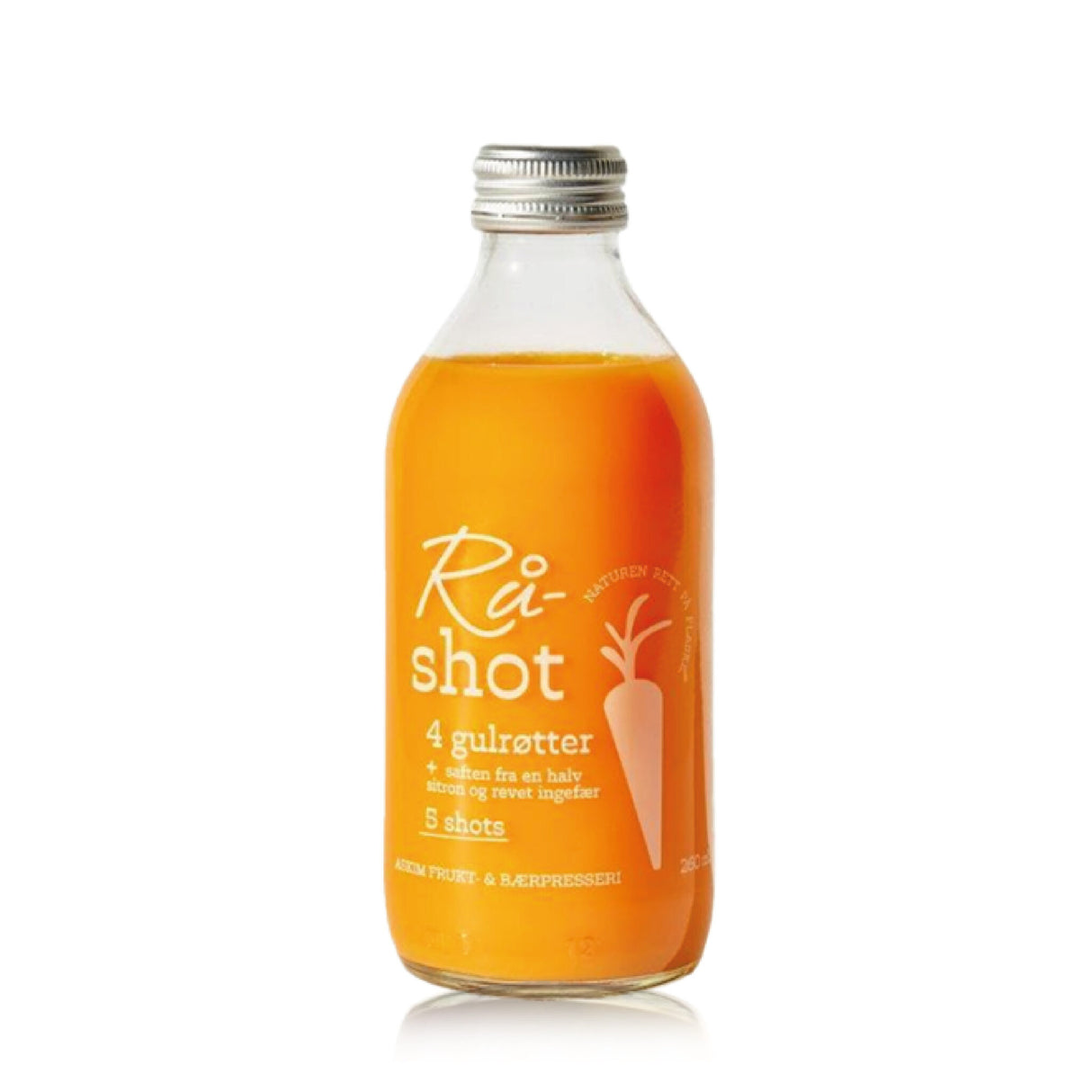Raw Carrot Shot with Ginger 260ml