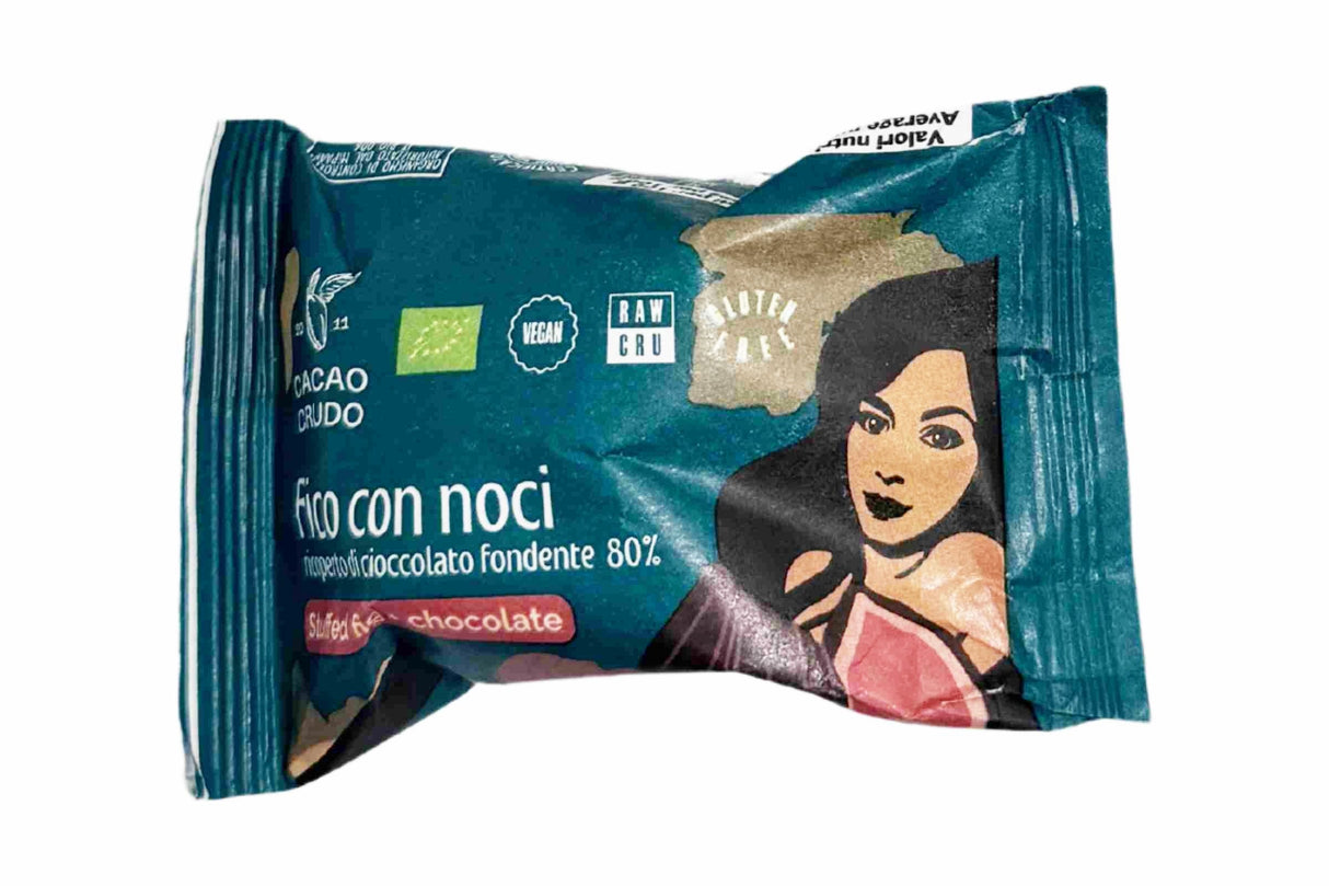 Organic Dark Chocolate Covered Fig &amp; Walnut - 25 G