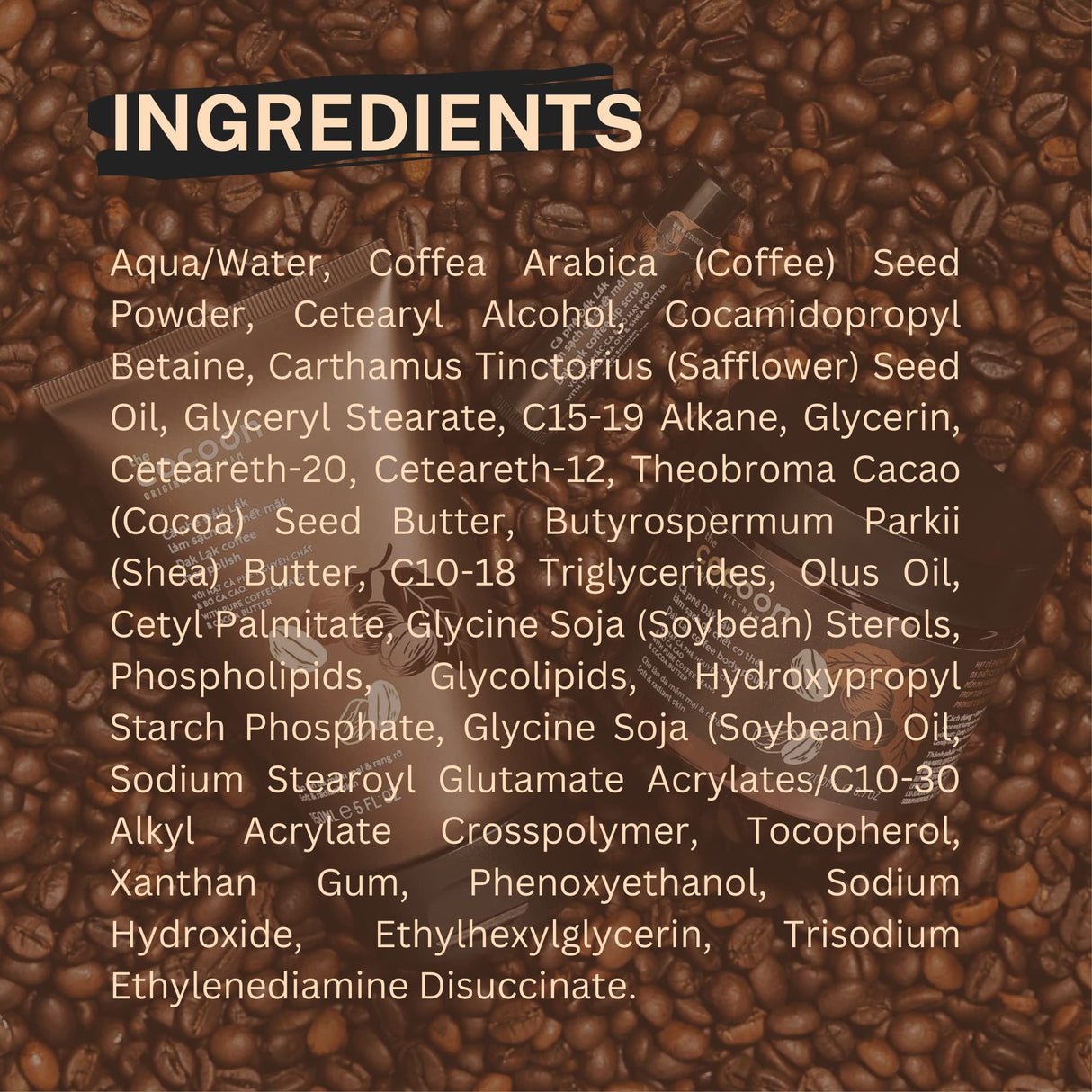Dak Lak Coffee Face Polish 100% Vegan Cosmetics 150ml