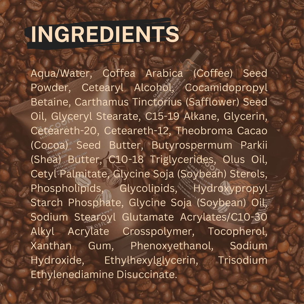 Dak Lak Coffee Face Polish 100% Vegan Cosmetics 150ml