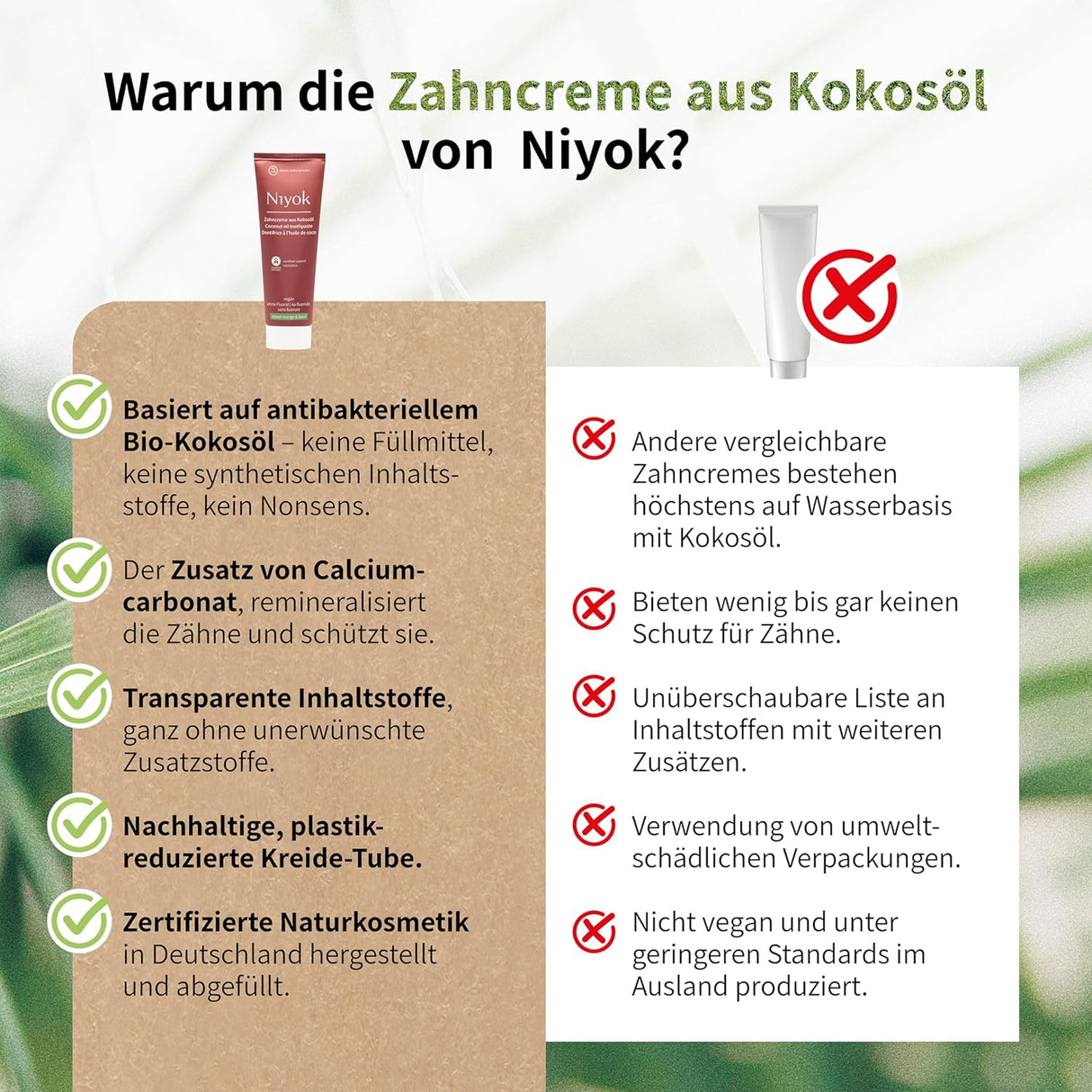 Niyok Coconut Oil Toothpaste - Blood Orange And Basil