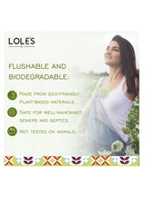 Lole's Feminine Flushable Wipes 42pcs