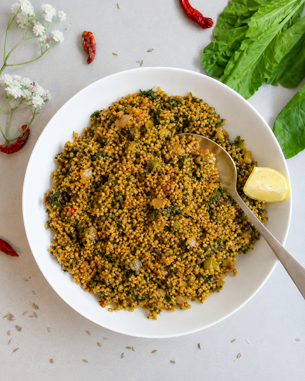 Spiced Foxtail Millet & Roasted Vegetable Pilaf