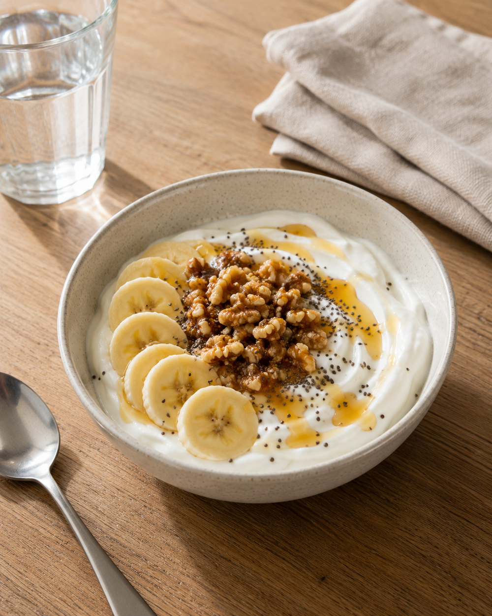 A2 Yogurt Bowl with Honey, Walnuts & Banana