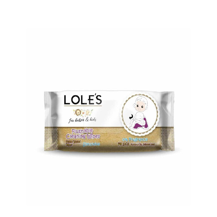 Lole's Baby Flushable Cleaning Wipes 48pcs