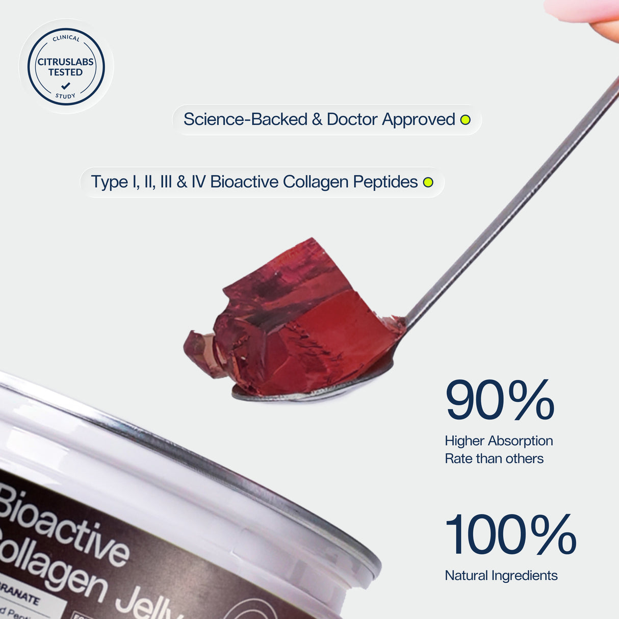Bioactive Collagen Jelly Pomegranate 