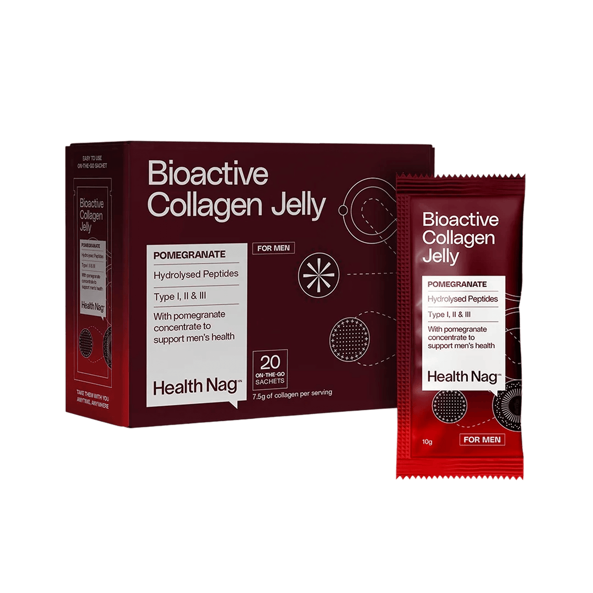 Bioactive Collagen Jelly Sachets – Pomegranate