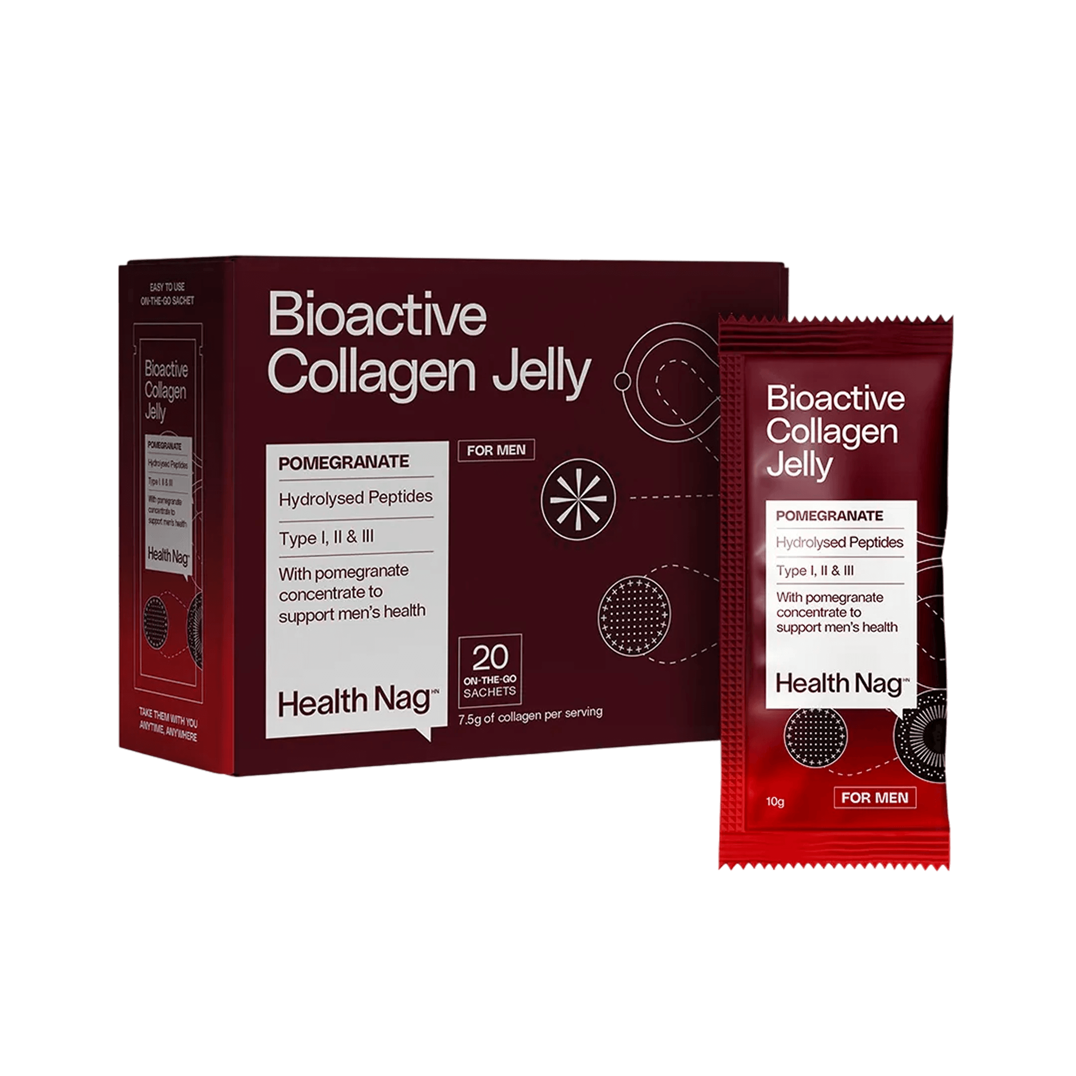 Bioactive Collagen Jelly Sachets – Pomegranate