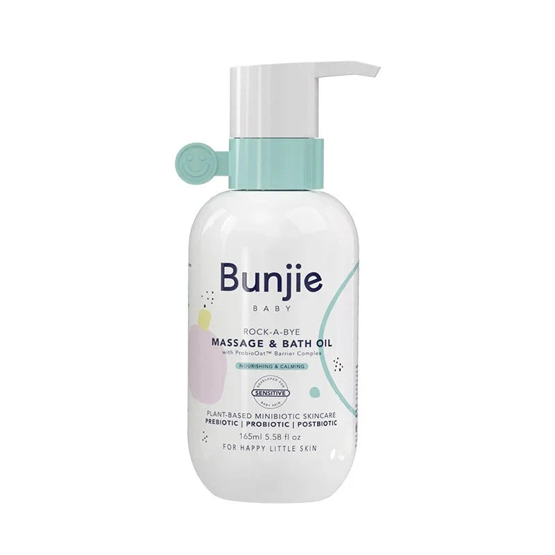 Bunjie Baby Massage & Bath Oil 165ml | Moisturising Baby Body Oil