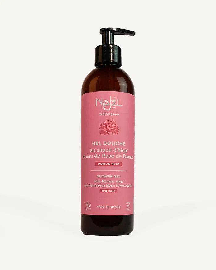 Rose scented shower gel