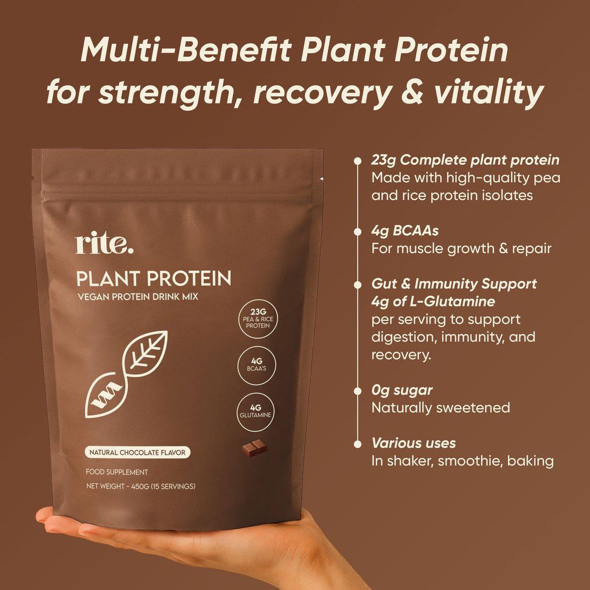 PLANT PROTEIN CHOCOLATE 1 sachet 30g