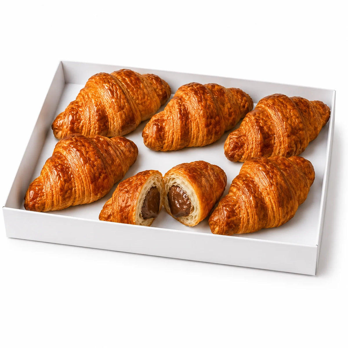 Organic Fresh Chocolate Croissant 6 Pcs