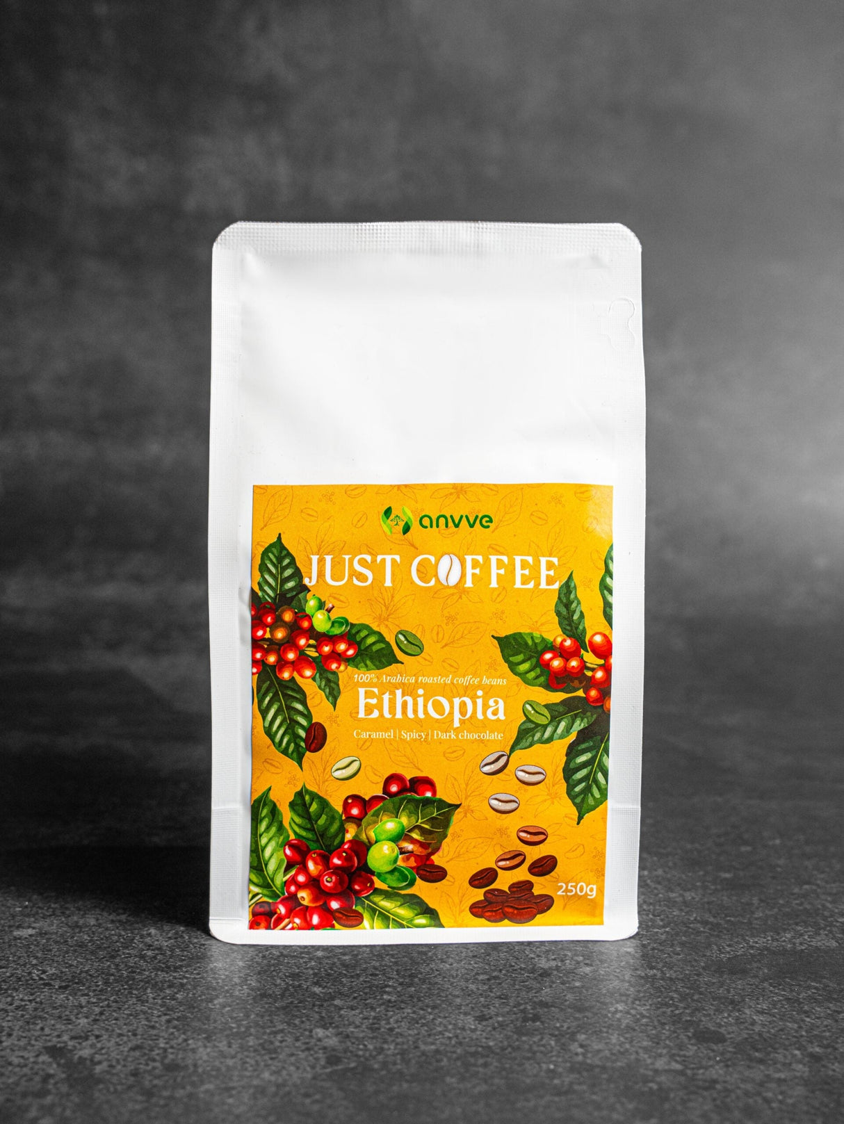 Specialty coffee 100% Arabica roasted beans (Ethiopia ) 250g