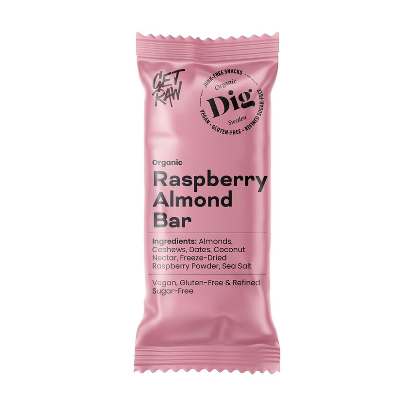Organic Raspberry Almond Bar 42g