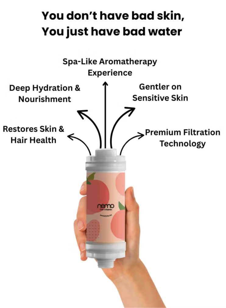 Shower filter Heart Peach scent