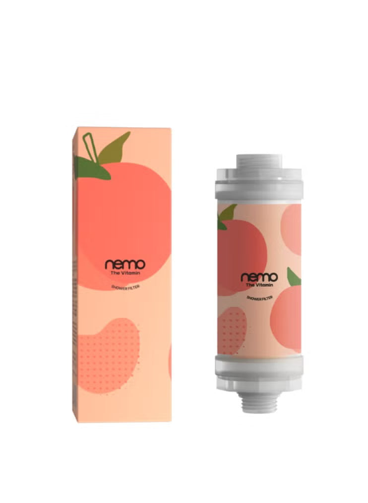 “Heart Peach shower filter.”