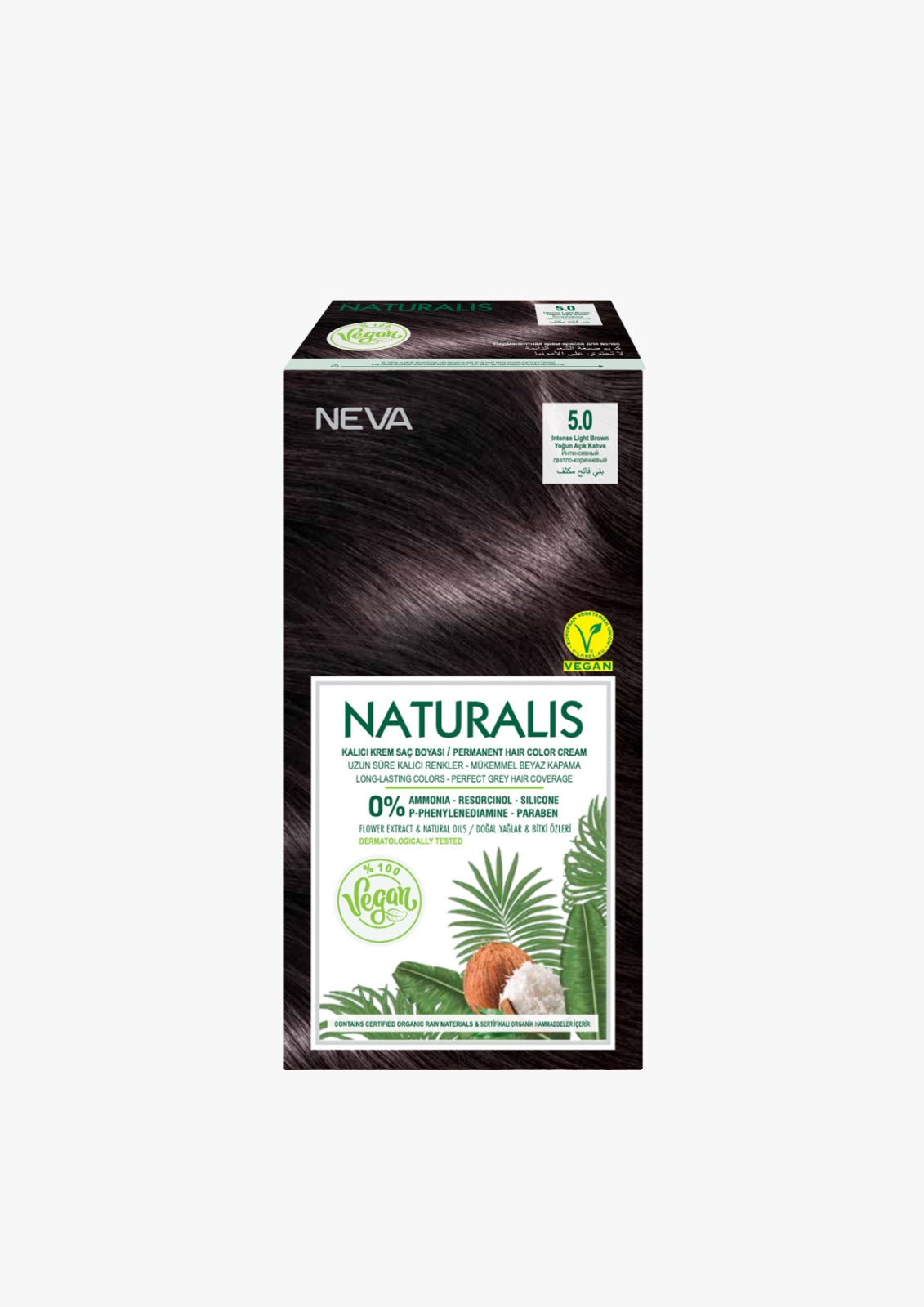 Naturalis Hair Color Cream - Intense light Brown 5.0
