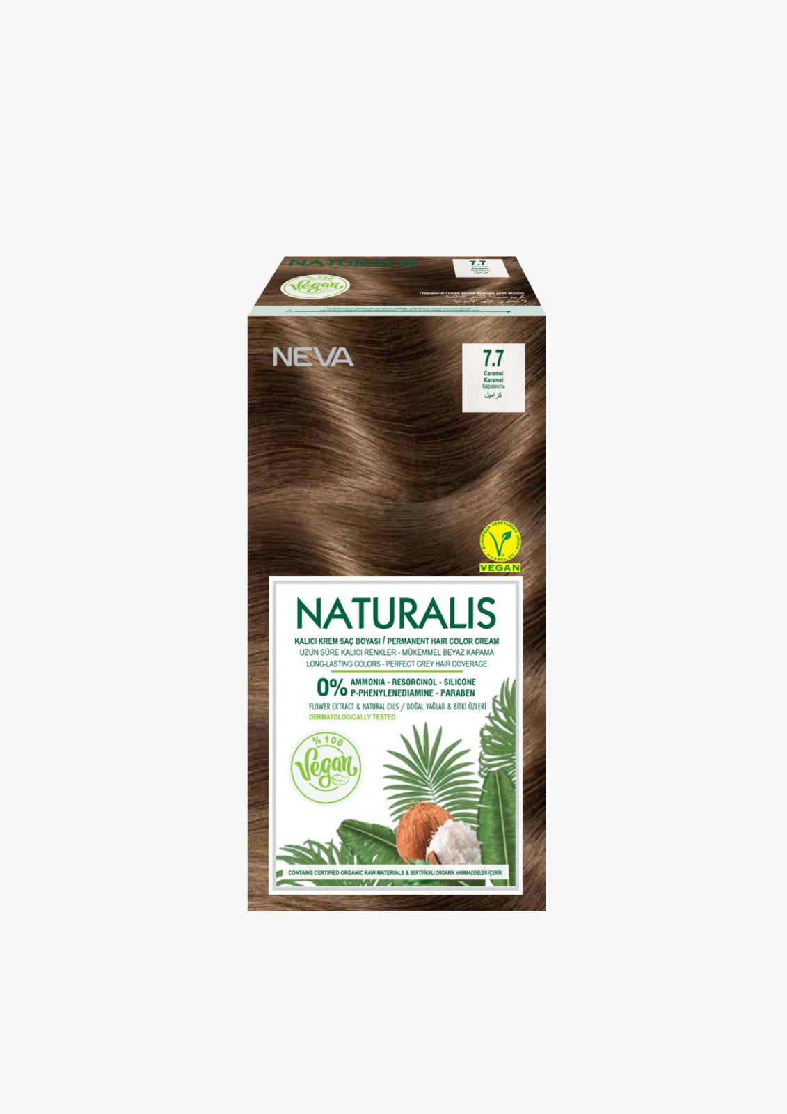 Naturalis Hair Color- Caramel Karamel 7.7