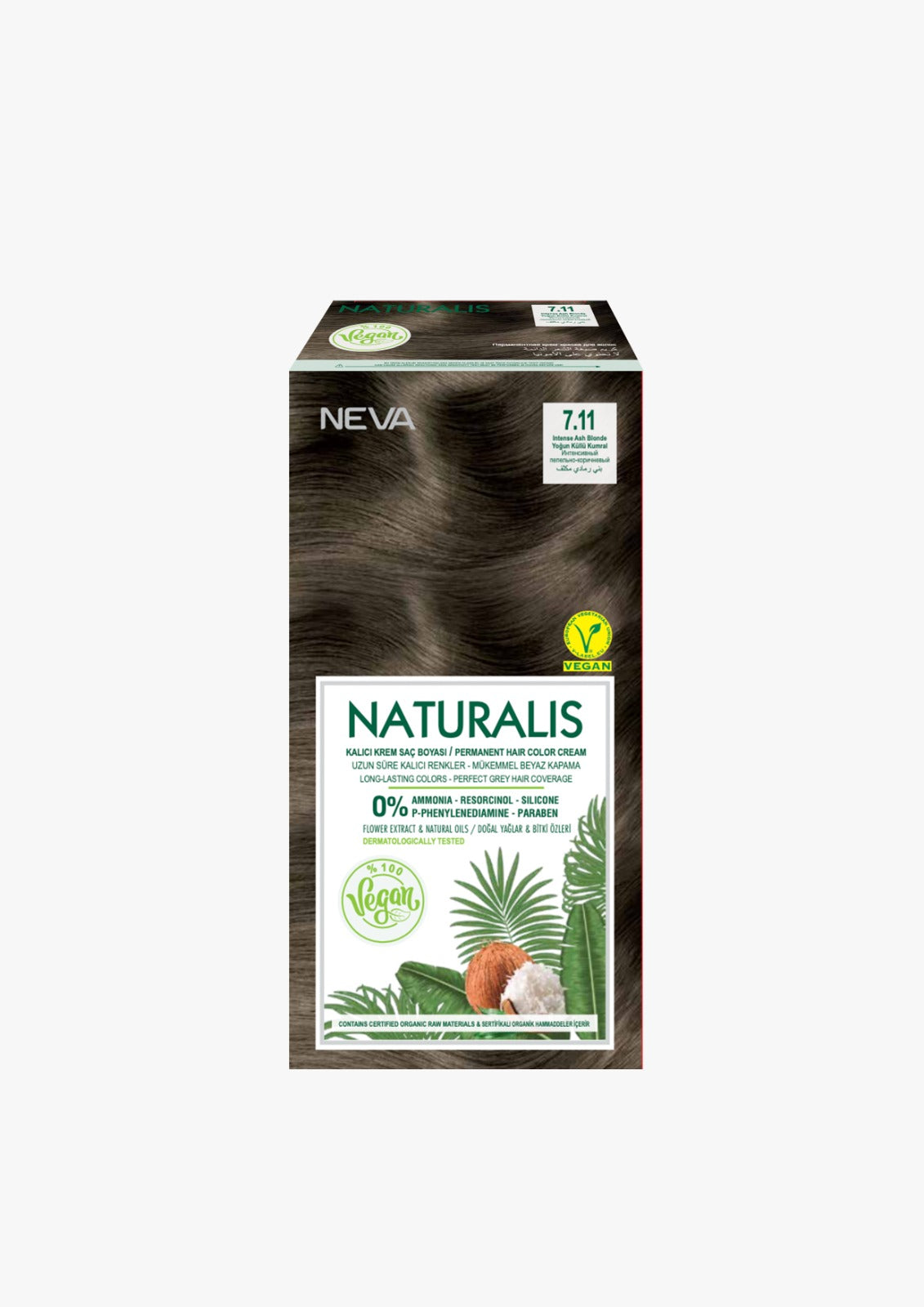 Naturalis Hair Color- Intense Ash Blonde 7.11