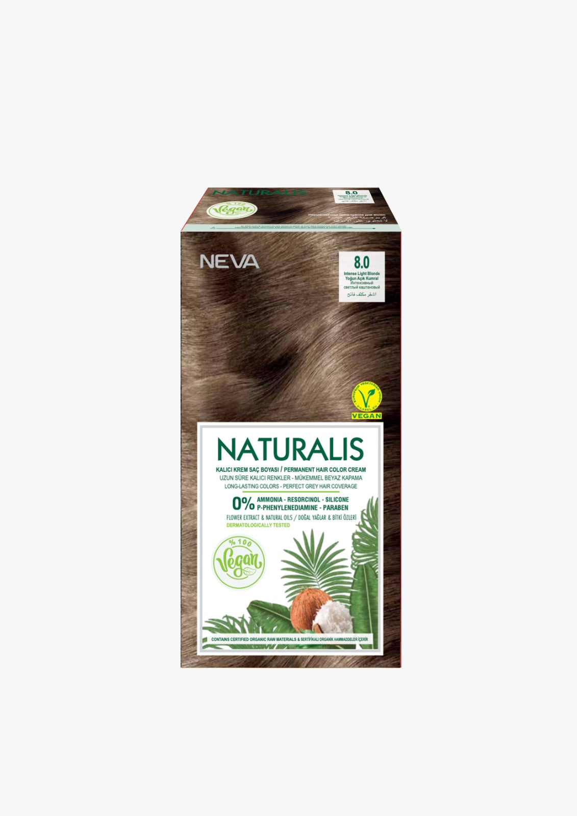 Naturalis Hair Color-Intense Light Blonde 8.0