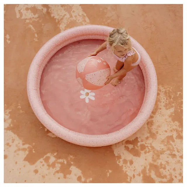 Inflatable Pool Pink Flowers 150 cm