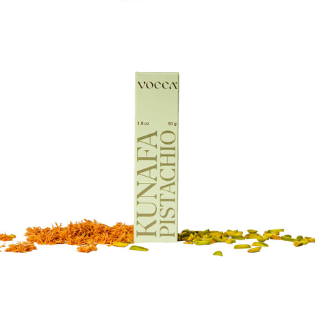 50g pistachio kunafa milk chocolate bar.